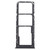 For Alcatel 1V 2021 Original SIM Card Tray + SIM Card Tray + Micro SD Card Tray(Black)
