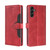 For Samsung Galaxy A14 5G Skin Feel Magnetic Buckle Leather Phone Case(Red)