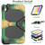 For iPad 10th Gen 10.9 2022 Rugged Silicone Hard PC Tablet Case with Holder(Camouflage)