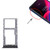 For T-Mobile REVVL 4 4G Original SIM Card Tray + Micro SD Card Tray(Black)