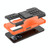 For OPPO A57 4G Tire Texture TPU + PC Phone Case with Holder(Orange)