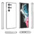 For Samsung Galaxy S23 Ultra 5G Shockproof Terminator Style Glitter Powder Phone Case(Transparent White)