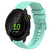 For Garmin Forerunner 55 20mm Wavy Dot Pattern Solid Color Silicone Watch Band(Teal)