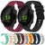 For Garmin Forerunner 55 20mm Wavy Dot Pattern Solid Color Silicone Watch Band(Teal)