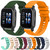 For Garmin Forerunner Sq2 20mm Wavy Dot Pattern Solid Color Silicone Watch Band(White)
