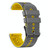 For Amazfit GTR 4 Pro 22mm Perforated Two-Color Silicone Watch Band(Grey+Yellow)