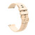 For Garmin Forerunner Sq2 Music 20mm Wavy Dot Pattern Solid Color Silicone Watch Band(Beige)