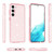 For Samsung Galaxy S23+ 5G Shockproof Terminator Style Glitter Powder Phone Case(Shiny Pink)