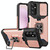 For Samsung Galaxy A14 5G Sliding Camshield Phone Case with Ring Holder & Card Slot(Rose Gold)