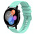 For Huawei Watch GT3 42mm 20mm Wavy Dot Pattern Solid Color Silicone Watch Band(Teal)
