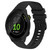 For Garmin Forerunner 55 20mm Wavy Dot Pattern Solid Color Silicone Watch Band(Black)