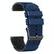 For Honor Magic Watch 2 46mm 22mm Perforated Two-Color Silicone Watch Band(Midnight Blue+Black)