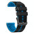 For Huawei GT2 46mm 22mm Perforated Two-Color Silicone Watch Band(Black+Blue)