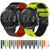For Honor Magic Watch 2 46mm 22mm Perforated Two-Color Silicone Watch Band(Black+Blue)