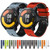 For Xiaomi MI Watch S1 Active 22mm Perforated Two-Color Silicone Watch Band(Black+Grey)