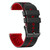 For Huawei GT2 46mm 22mm Perforated Two-Color Silicone Watch Band(Black+Red)