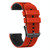 For Xiaomi MI Watch Color 22mm Perforated Two-Color Silicone Watch Band(Red+Black)