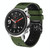 For Amazfit GTR 4 22mm Perforated Two-Color Silicone Watch Band(Army Green+Black)