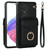 For Samsung Galaxy A53 5G Ring Holder RFID Card Slot Phone Case(Black)
