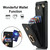 For Samsung Galaxy A53 5G Ring Holder RFID Card Slot Phone Case(Black)