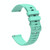 For Honor Watch ES 20mm Wavy Dot Pattern Solid Color Silicone Watch Band(Teal)