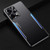 For Xiaomi Redmi Note 12 China Blade Series TPU + Titanium Alloy Phone Case(Black Blue)