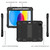 For iPad 10th Gen 10.9 2022 Two-Color Robot Shockproof Silicone + PC Protective Tablet Case(Black)