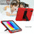 For iPad 10th Gen 10.9 2022 Two-Color Robot Shockproof Silicone + PC Protective Tablet Case(Red + Black)
