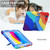 For iPad 10th Gen 10.9 2022 Two-Color Robot Shockproof Silicone + PC Protective Tablet Case(Colorful + Blue)