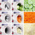 KA-08 For KitchenAid New Cutter Multi-functional Vegetable Cutter Accessories Slicer Grater(White)