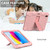 For iPad 10th Gen 10.9 2022 Two-Color Robot Shockproof Silicone + PC Protective Tablet Case(Rose Gold)