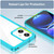 For Xiaomi Redmi Note 12 China Colorful Series Acrylic + TPU Phone Case(Transparent Blue)