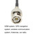 BNC Male To BNC Male RG58 Coaxial Adapter Cable, Cable Length:1.5m