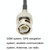 BNC Male To UHF Female RG58 Coaxial Adapter Cable, Cable Length:3m BNC Male To UHF Female RG58 Coaxial Adapter Cable, Cable Length:3m