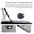 For Microsoft Surface Pro 8 Tablet Protective Case Holder(South African Sheepskin Black Case)