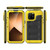 For iPhone 14 Pro Max Shockproof Waterproof Dustproof Metal + Silicone Phone Case(Yellow)