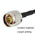 N Male To N Male RG58 Coaxial Adapter Cable, Cable Length:5m