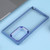 For Samsung Galaxy S23 Ultra 5G Electroplating Hawkeye Phone Case with Lanyard(Blue)