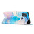 For Infinix Hot 11 Play/Hot 10 Play/Hot 9 Play Crossbody Painted Marble Pattern Leather Phone Case(Pink Green)