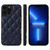 For iPhone 13 Diamond Pattern Leather Phone Case(Blue)