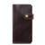 For iPhone 13 Pro Max Denior Oil Wax Cowhide DK Magnetic Button Leather Phone Case(Dark Red)