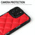 For iPhone 13 Pro Max Diamond Pattern Leather Phone Case(Red)