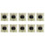 10PCS Cherry MX RGB Transparent Shaft Switch Mechanical Keyboard Triangular Shaft Body, Color: Black Shaft