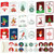 5 Sets  6 Fold Cards + 6 Envelopes + 6 Stickers Christmas Day Greeting Cards(MC8-92)