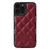 For iPhone 13 Pro Diamond Pattern Leather Phone Case(Wine Red)