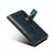 For iPhone 14 Plus Denior Oil Wax Cowhide DK Magnetic Button Leather Phone Case(Dark Blue)