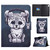 For iPad 10th Gen 10.9 2022 Electric Pressed Colored Drawing Smart Leather Tablet Case(Music Leopard)