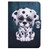 For iPad 10th Gen 10.9 2022 Electric Pressed Colored Drawing Smart Leather Tablet Case(Speckled Dog)