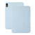 For iPad 10th Gen 10.9 2022 3-fold Magnetic Buckle Leather Smart Tablet Case(White Ice Blue)