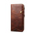 For iPhone 13 Denior Oil Wax Cowhide Magnetic Button Genuine Leather Case(Brown)